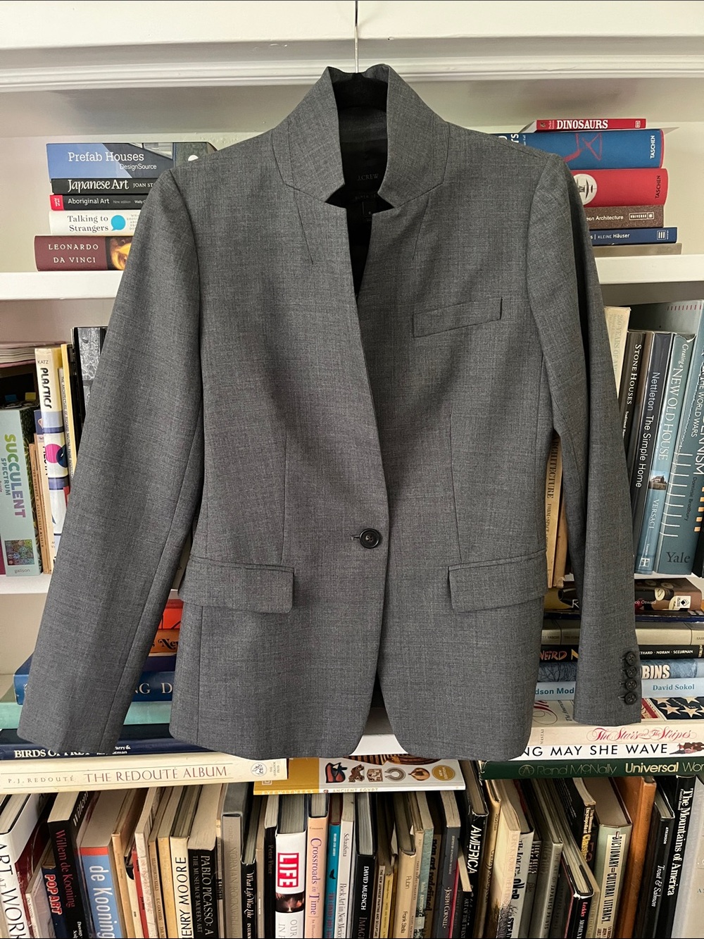 J.Crew Grey Regent Blazer - Single-Button Women’s Blazer